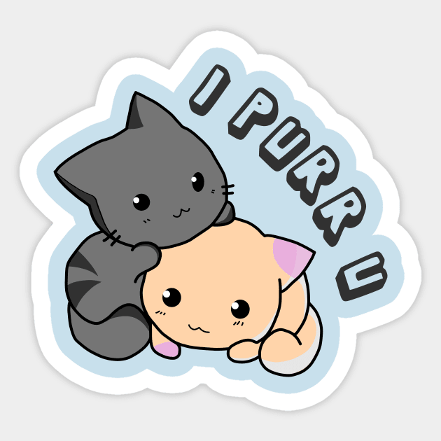 I PURR U Sticker by attackemartin